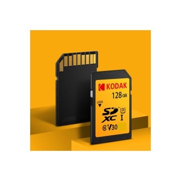 KODAK 128GB SDXC UHS-I  U3 V30 95MB READ/85MB WRITE MEMORY CARD