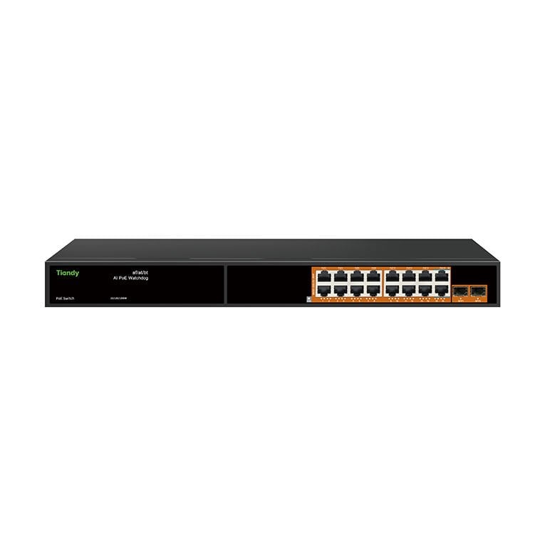 16 Port Yönetilmeyen Gigabit AI POE Switch