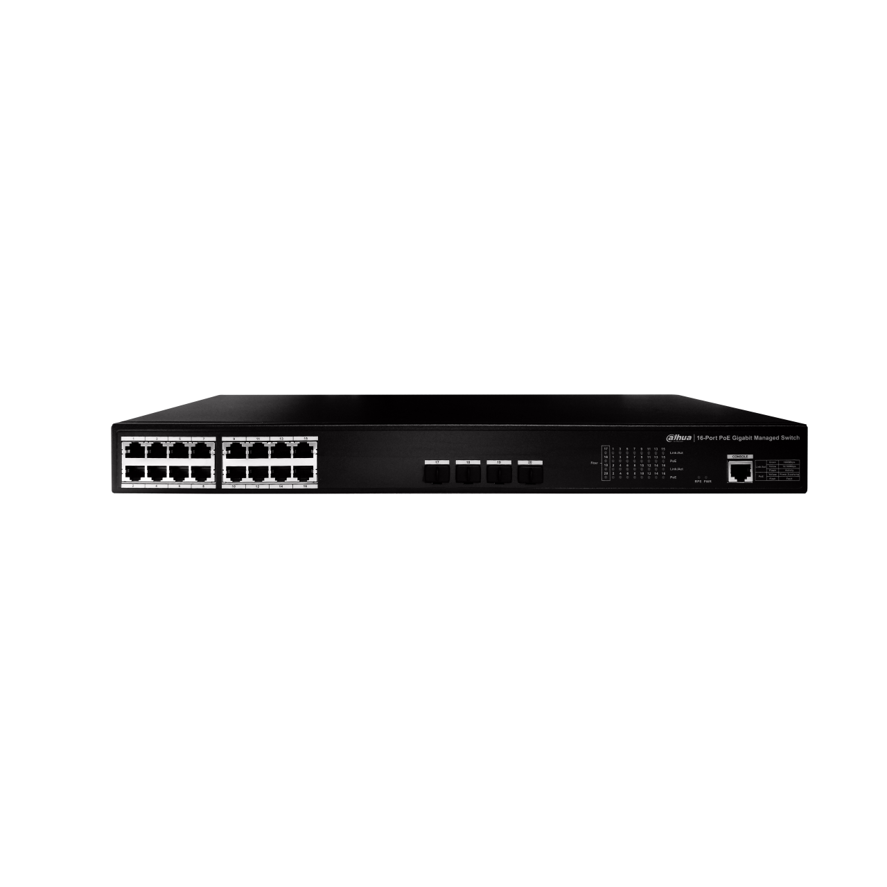 16-Port PoE Gigabit Yönetilebilir Switch