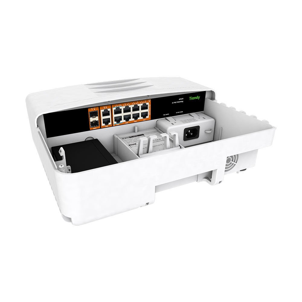 8 Port Yönetilmeyen Dış ortam Su geçirmez AI POE Switch