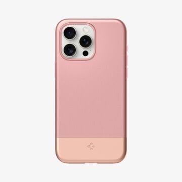 iPhone 15 Pro Kılıf, Spigen Style Armor Magfit (Magsafe Uyumlu) Rose Gold