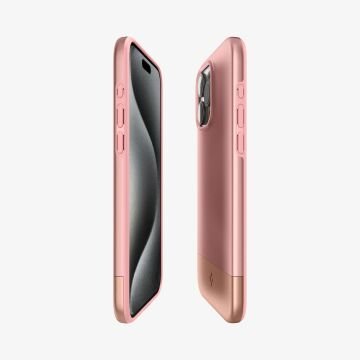 iPhone 15 Pro Kılıf, Spigen Style Armor Magfit (Magsafe Uyumlu) Rose Gold