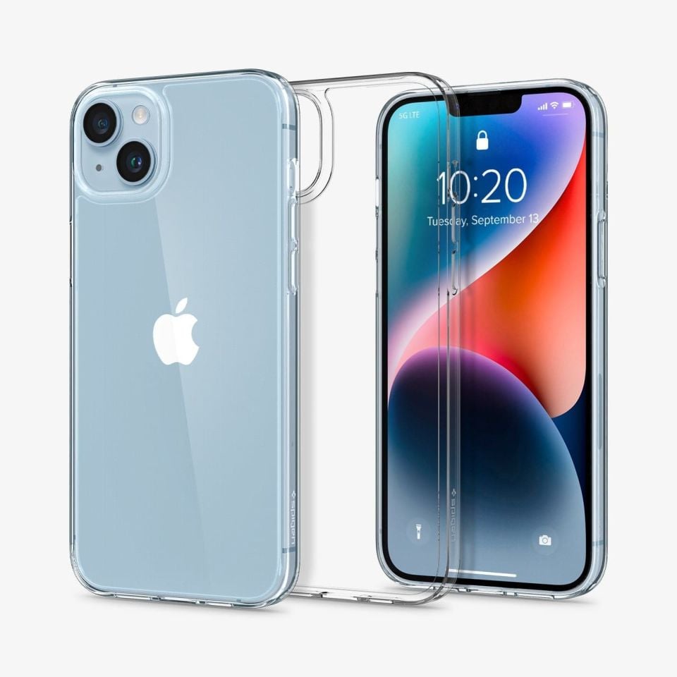 iPhone 14 / iPhone 13 Kılıf, Spigen Air Skin Hybrid Crystal Clear
