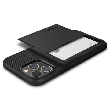 iPhone 13 Pro Max Kılıf, Spigen Slim Armor CS Wallet Black