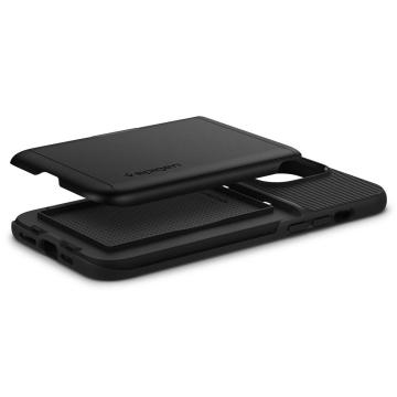 iPhone 13 Pro Max Kılıf, Spigen Slim Armor CS Wallet Black
