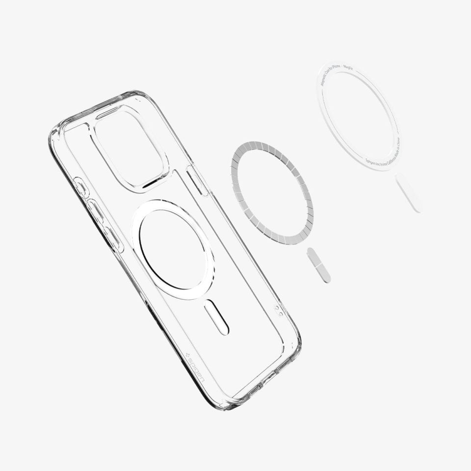 iPhone 15 Pro Kılıf, Spigen Ultra Hybrid Magfit (Magsafe Uyumlu) White