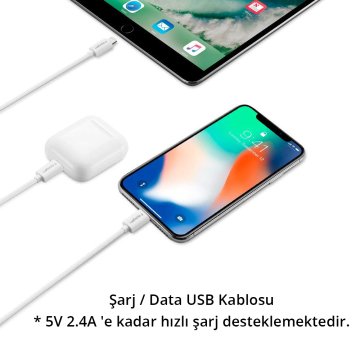 Spigen 2 Metre Apple Lightning Şarj Kablosu C20LS