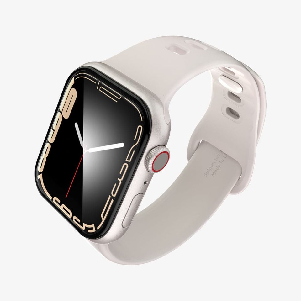 Apple Watch Serisi (41mm) Ekran Koruyucu Kolay Kurulum, Spigen Pro Flex EZ Fit (2 Adet)