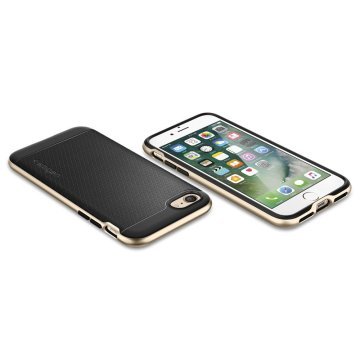 iPhone SE 2020 / iPhone 8/7 Uyumlu Kılıf, Spigen Neo Hybrid Champagne Gold