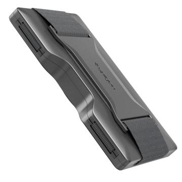AirTag ile Uyumlu RFID Korumalı Cüzdan Kart Tutucu Kılıf, Spigen Wallet S İnce Minimalist Kredi Kartı Tutacağı Gunmetal