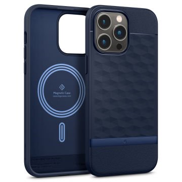 iPhone 14 Pro Max Kılıf, Caseology Parallax Mag (MagSafe Uyumlu) Midnight Blue