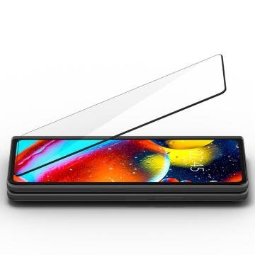 Galaxy Z Fold 3 Cam Ekran Koruyucu, Spigen GLAS.tR Full Cover (1 Adet) + Hinge Film (1 Adet) Black