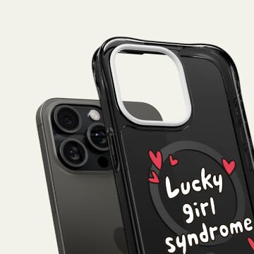 iPhone 15 Pro Kılıf, Ciel By Cyrill UltraSheer Mag Lucky Girl (Magsafe Uyumlu) Black
