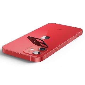 iPhone 12 Mini Kamera Lens Cam Ekran Koruyucu, Spigen Glas.tR Optik (2 Adet) Red