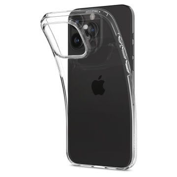 iPhone 15 Pro Max Kılıf, Spigen Liquid Crystal 4 Tarafı Tam Koruma Crystal Clear