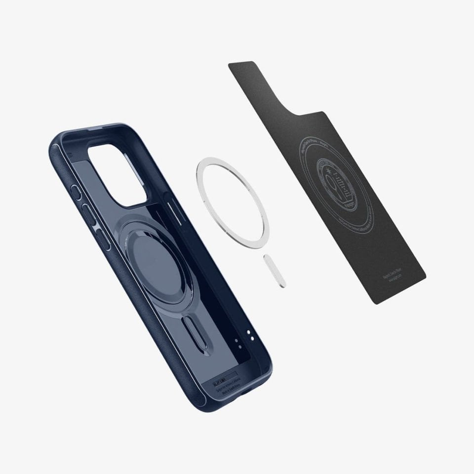 iPhone 15 Pro Max Kılıf, Spigen Mag Armor MagFit (MagSafe Uyumlu) Navy Blue