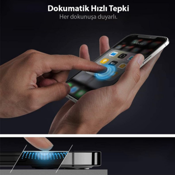 iPhone 14 Plus / iPhone 13 Pro Max Cam Hayalet Ekran Koruyucu Kolay Kurulum, Spigen Glas.tR EZ Fit (2 Adet)