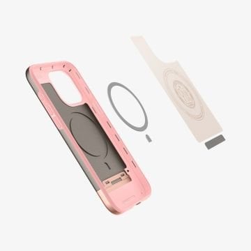 iPhone 15 Pro Max Kılıf, Spigen Style Armor Magfit (Magsafe Uyumlu) Rose Gold