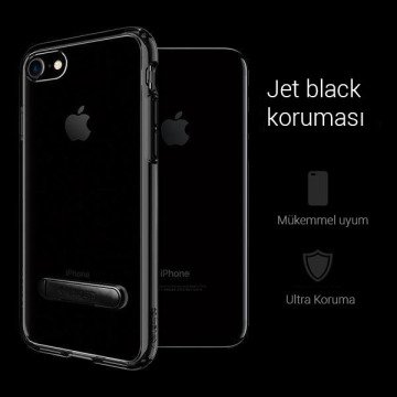 iPhone SE 2020 / iPhone 8/7 Uyumlu Kılıf, Spigen Ultra Hybrid S Jet Black