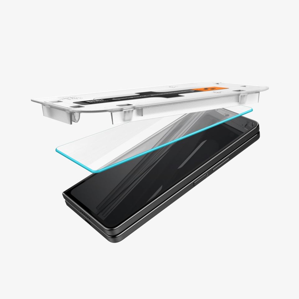 Galaxy Z Fold 5 Cam Ekran Koruyucu Kolay Kurulum, Spigen Glas.tR EZFit (2 Adet)