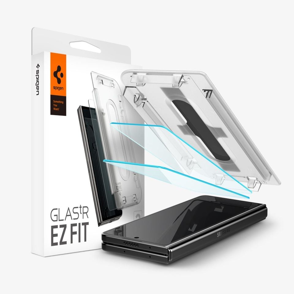 Galaxy Z Fold 5 Cam Ekran Koruyucu Kolay Kurulum, Spigen Glas.tR EZFit (2 Adet)