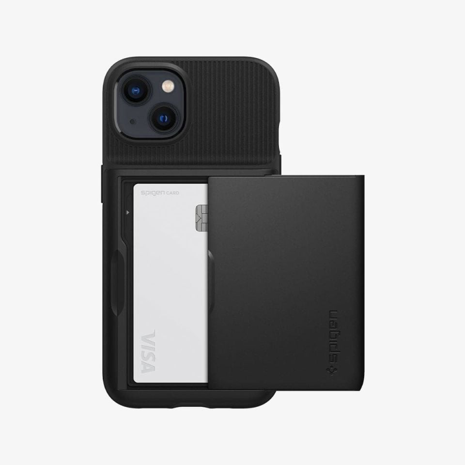 iPhone 13 / iPhone 14 Kılıf, Spigen Slim Armor CS Black