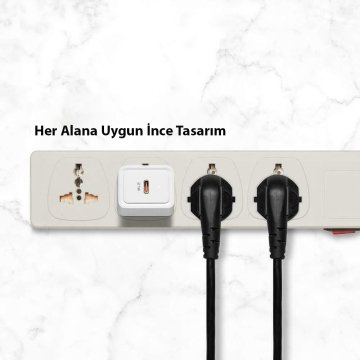 F210 Hızlı Şarj Cihazı, Spigen SteadiBoost 27W USB-C PD 3.0 (Power Delivery) Duvar Şarjı