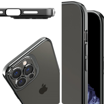 iPhone 13 Pro Kılıf, Spigen Optik Crystal Chrome Gray