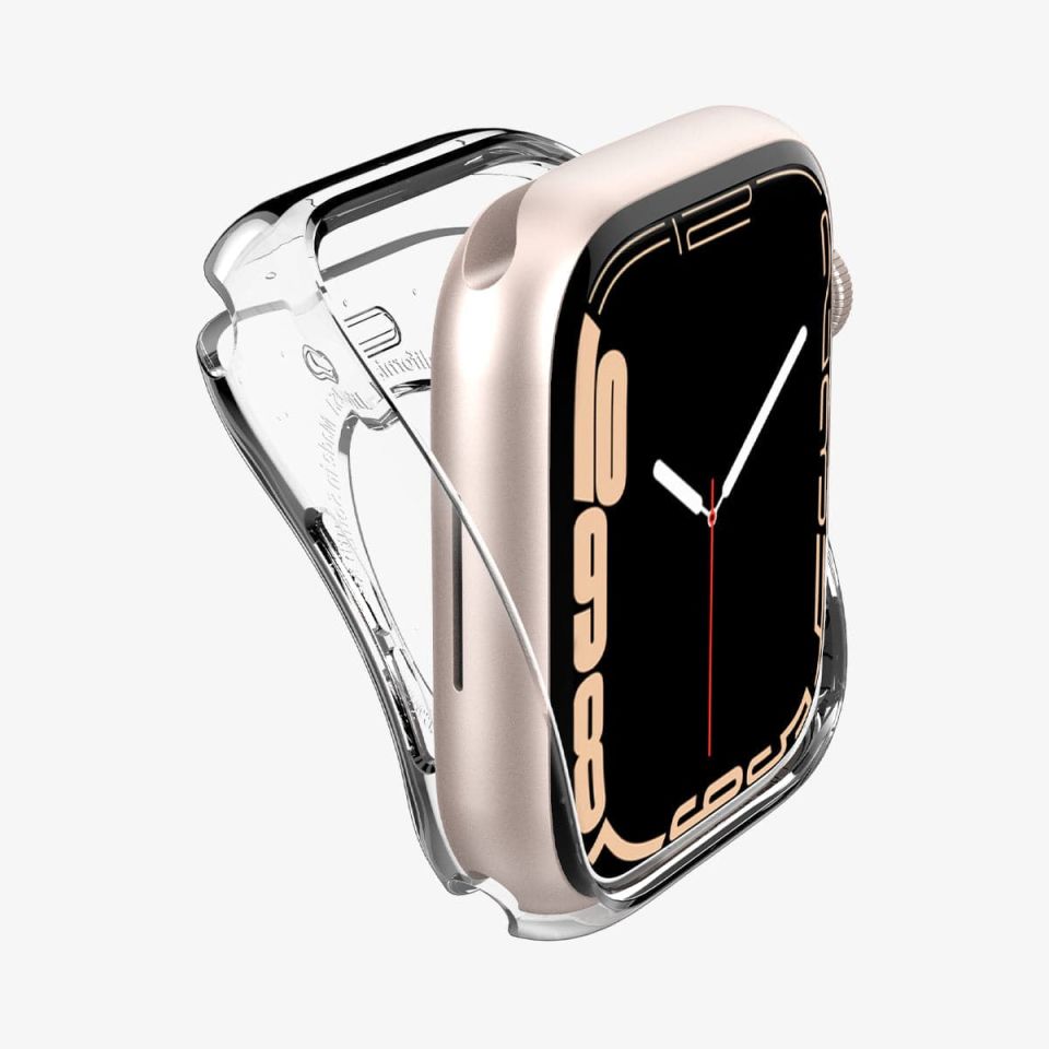Apple Watch Serisi (45mm / 44mm) Kılıf, Spigen Liquid Crystal V2 Crystal Clear