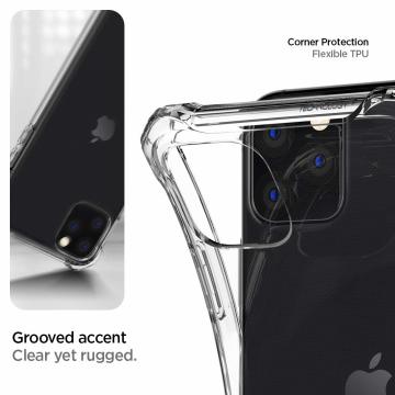 iPhone 11 Pro Max Kılıf, Spigen Rugged Crystal Crystal Clear