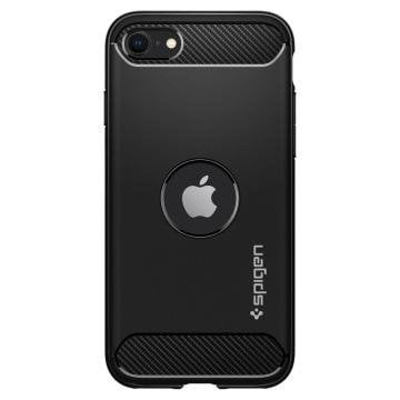 iPhone SE 2022 / 2020 Kılıf, Spigen Rugged Armor Matte Black