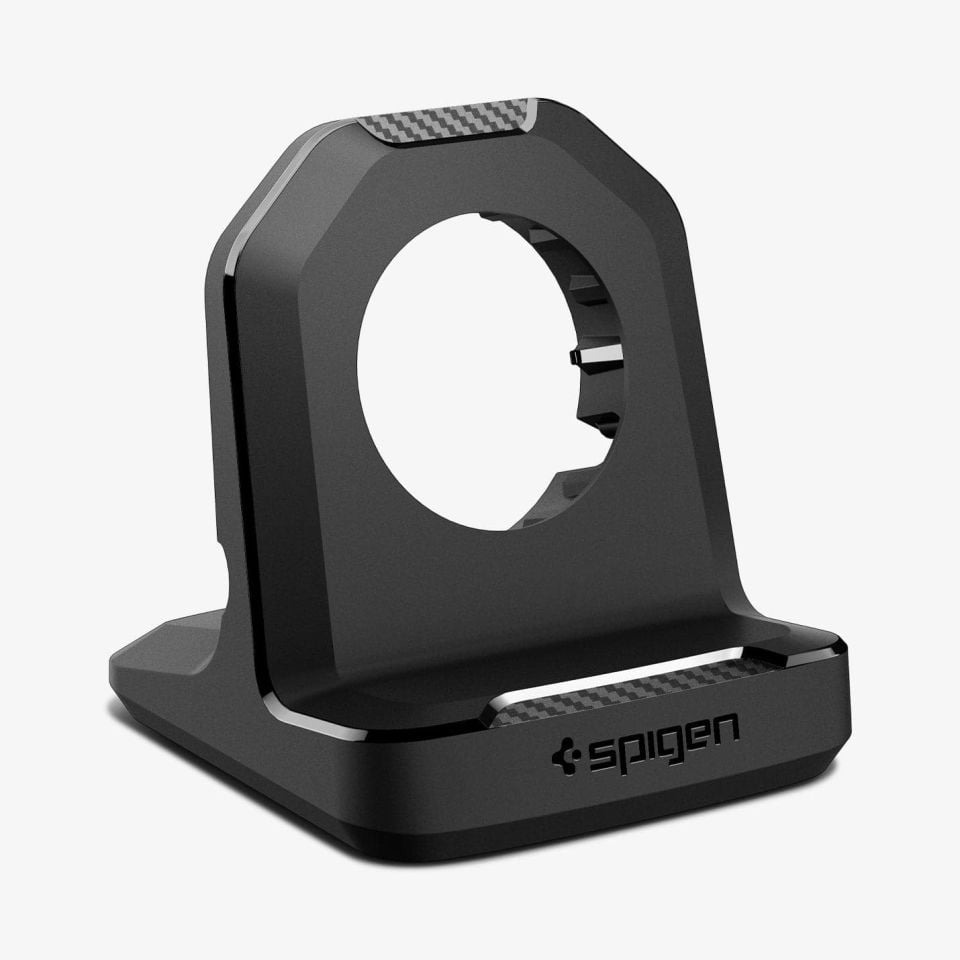 Spigen Apple Watch Serileri ile Uyumlu Gece Standı Rugged Armor Night Stand Black