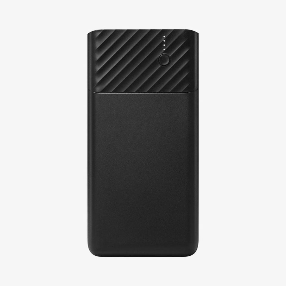 Spigen PocketBoost 10000 mAh 2 Portlu 36W PD 3.0 USB-C (18W) Giriş/Çıkış (Kendini Şarj Etme Hızı) + Quick Charge 3.0 (18W) Taşınabilir Hızlı Şarj Cihazı Powerbank + 2x Type-C Kablo + Taşıma Çantası F732QC