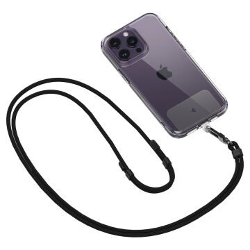 Spigen Cross Body Strap v2 (Boyun Askı Ipi) + ConTag (Tutucu Aparat) Set Telefon Aksesuarı (Tüm Cihazlarla Uyumlu)