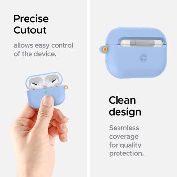 AirPods Pro Kulaklık Kılıfı, Cyrill Ciel Silicone Basic Cornflower Papaya