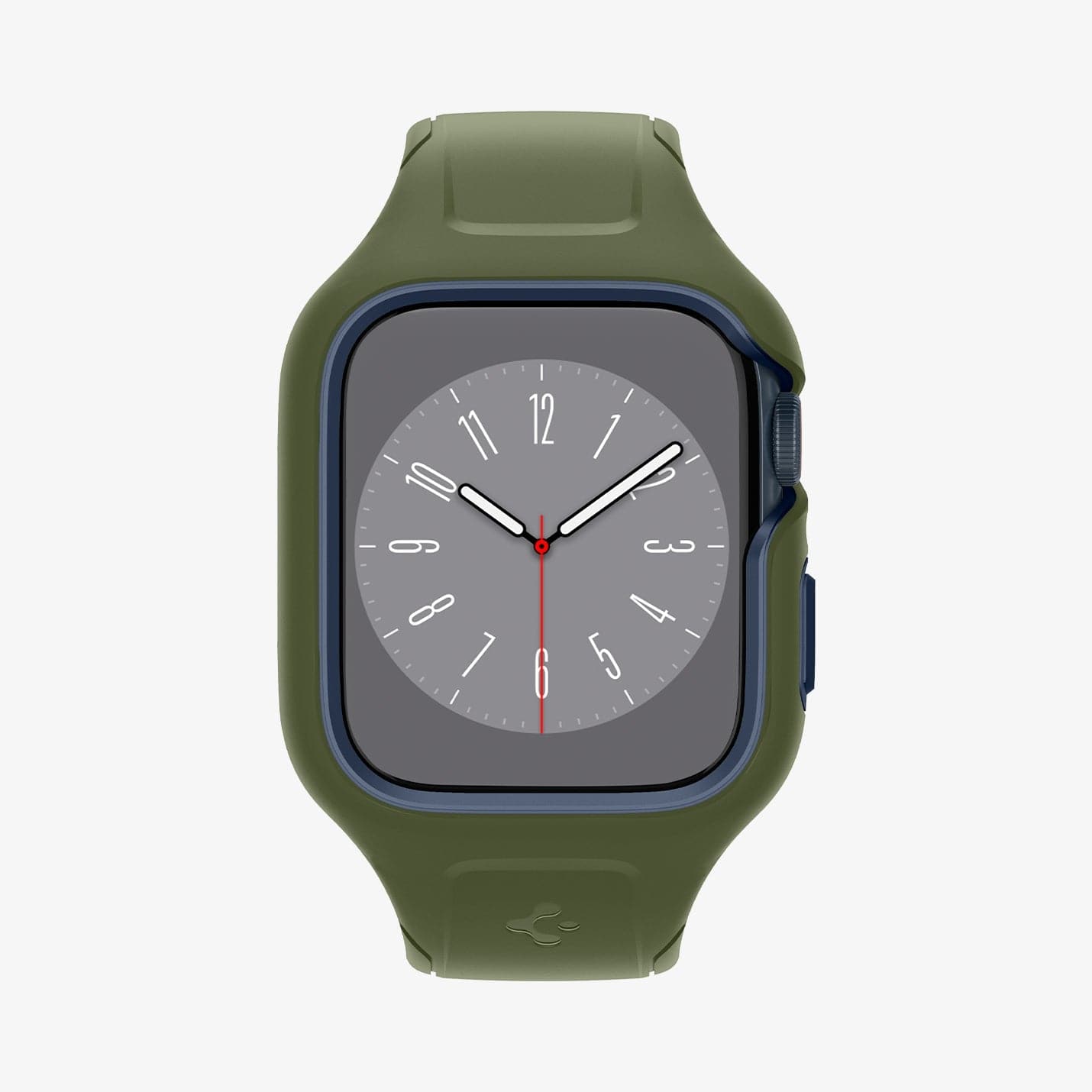 Apple Watch Seri (45mm) Kılıf & Kayış, Spigen Liquid Air Pro Moss Green