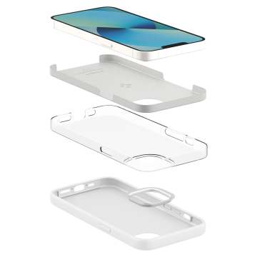 iPhone 13 Mini Kılıf, Spigen Silicone Fit White