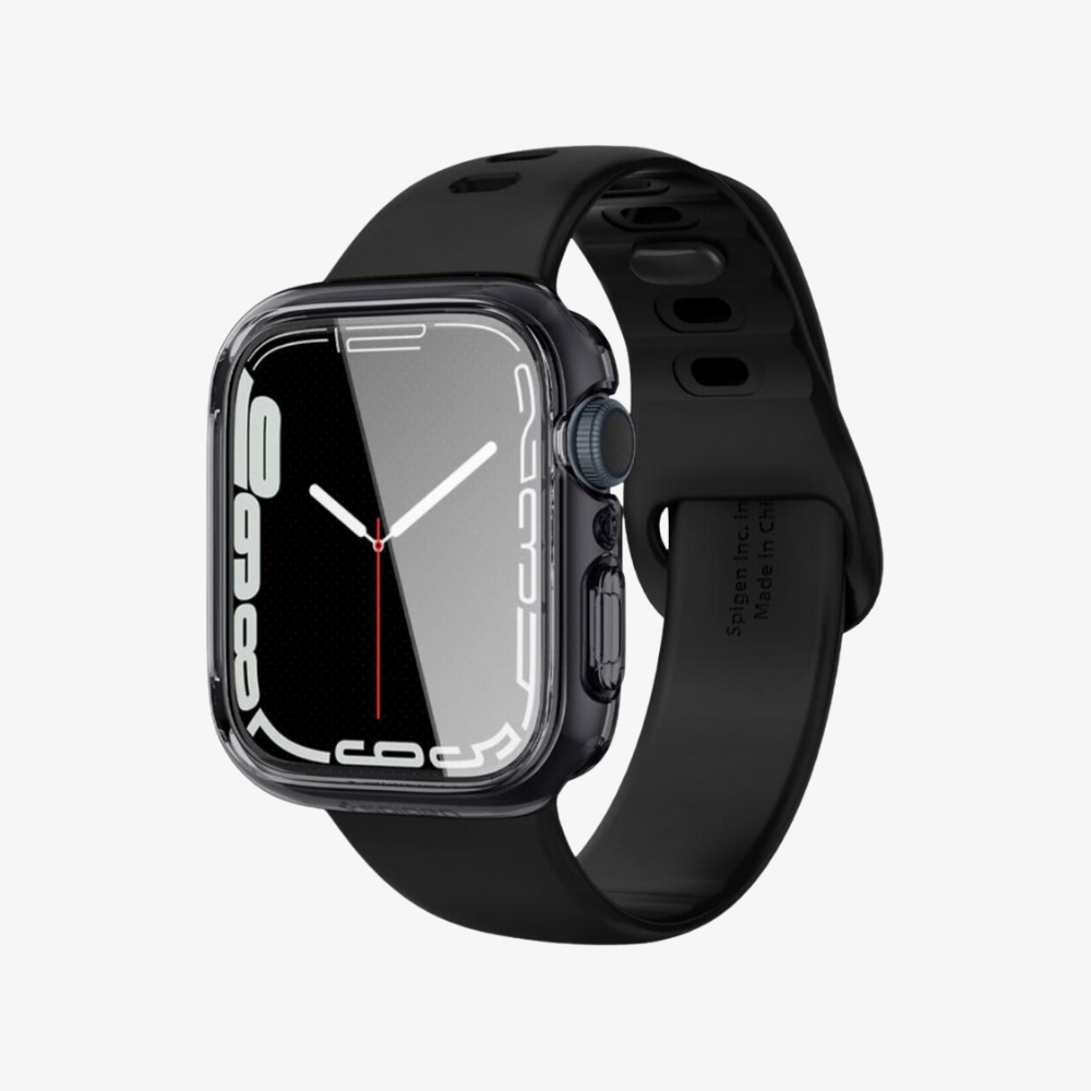 Apple Watch Seri (45mm) Kılıf & Kayış, Spigen Metal Fit Pro Graphite