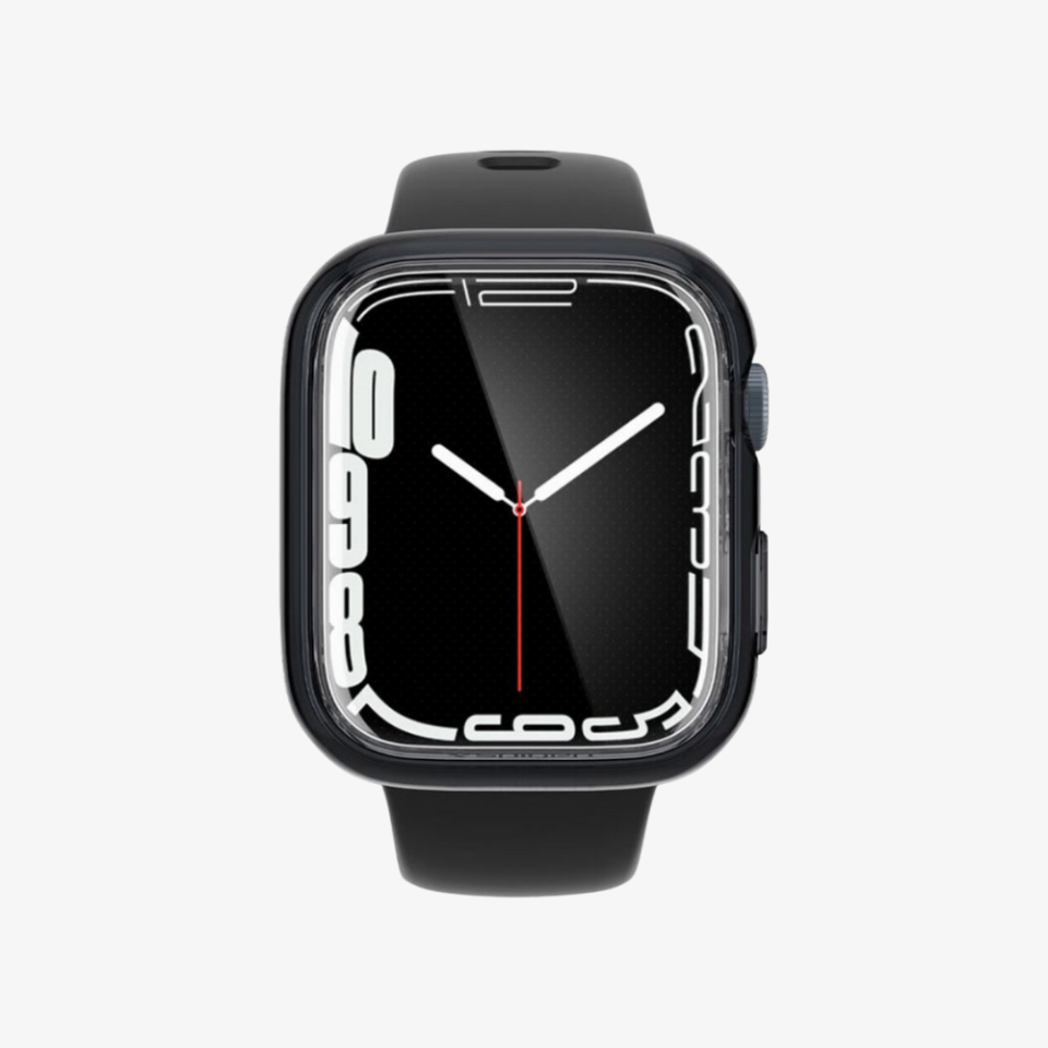 Apple Watch Seri (45mm) Kılıf & Kayış, Spigen Metal Fit Pro Graphite