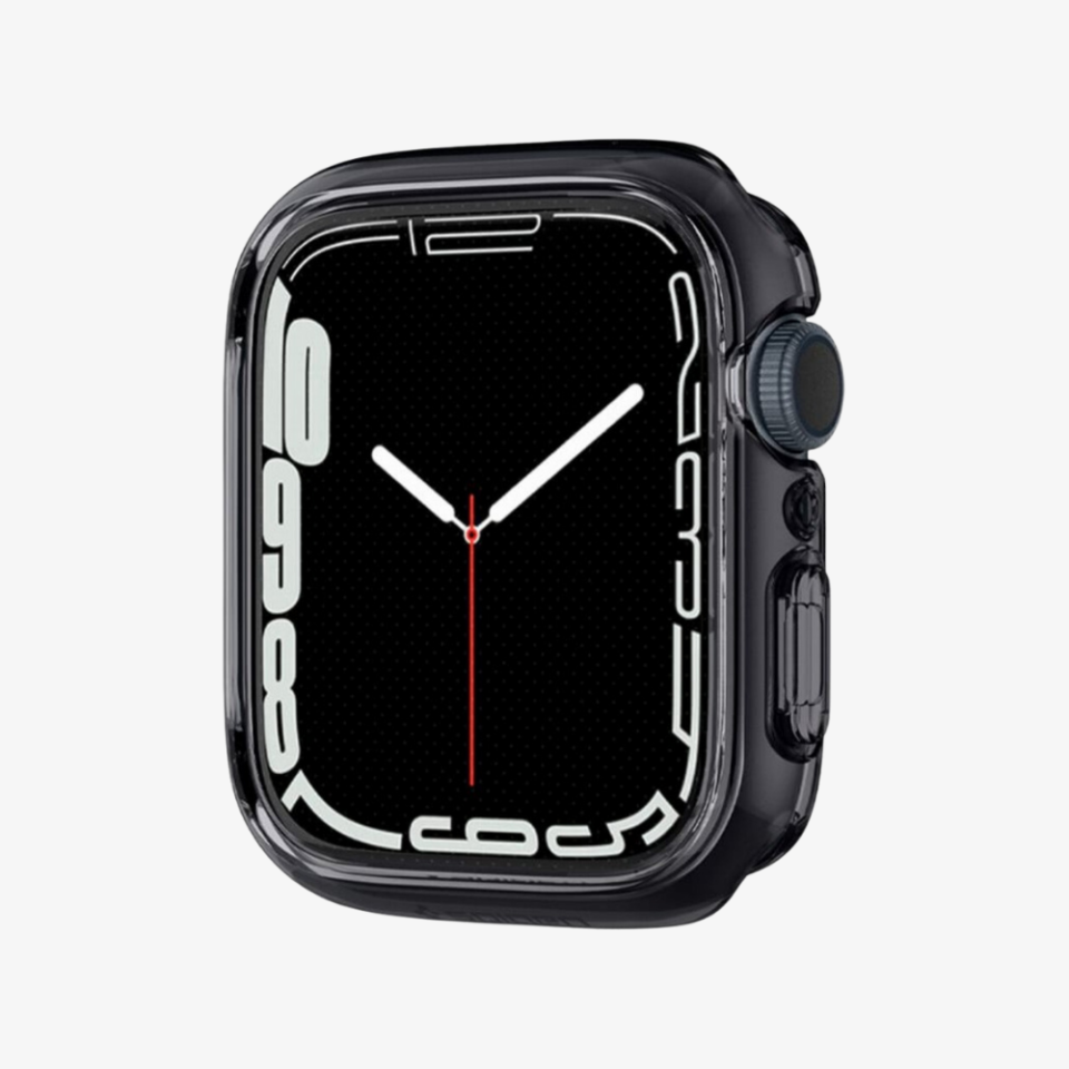 Apple Watch Seri (45mm) Kılıf & Kayış, Spigen Metal Fit Pro Graphite