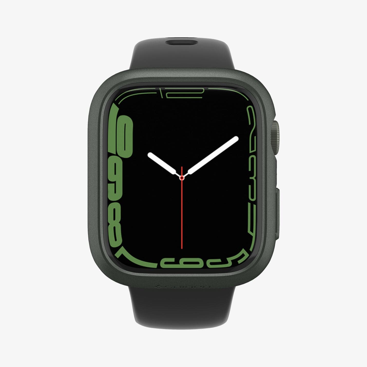 Apple Watch Seri 9/8/7 (45mm) Kılıf, Spigen Thin Fit Military Green