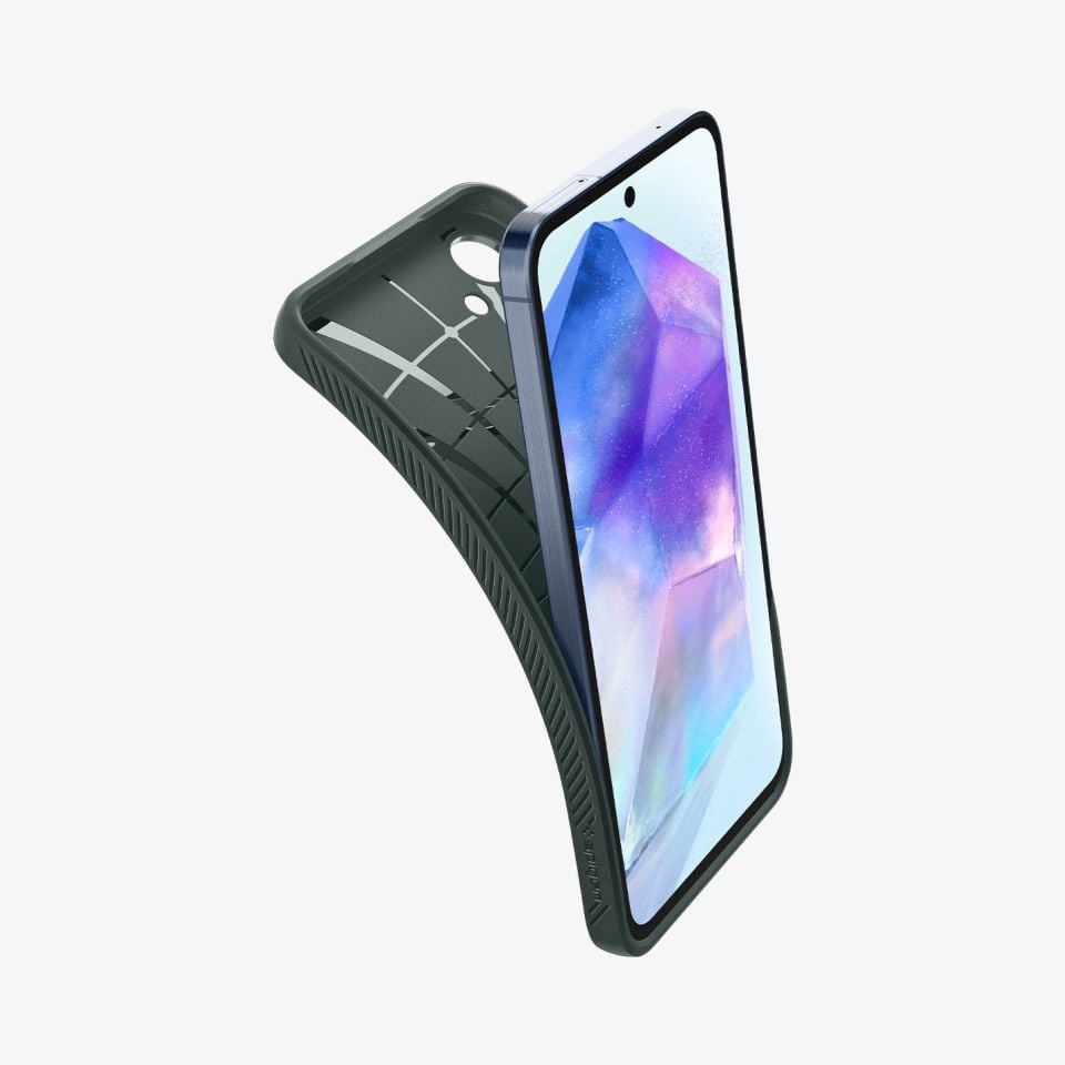 Samsung Galaxy A55 Kılıf, Spigen Liquid Air Abyss Green