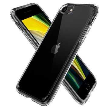iPhone SE 2022 / 2020 / iPhone 8 / iPhone 7 Uyumlu Kılıf, Spigen Crystal Hybrid Crystal Clear