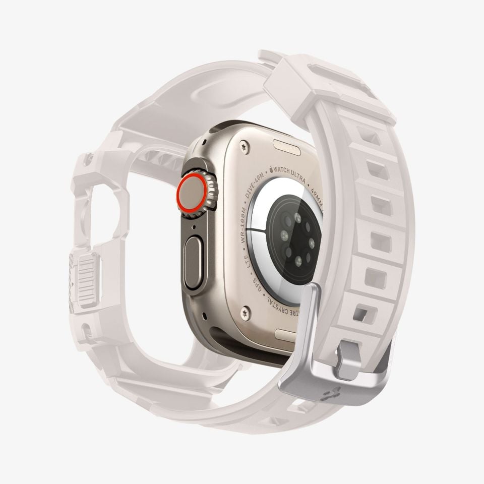 Apple Watch Ultra 2 / Ultra (49 mm) Kılıf, Spigen Rugged Armor Pro Dune Beige