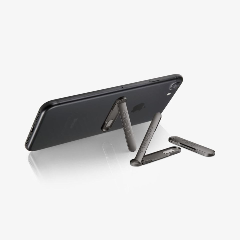 Spigen U100 Universal Metal Kick Stand (Video ve Oyun Ayağı) Black