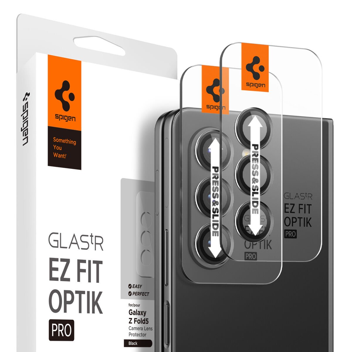 Galaxy Z Fold 5 Kamera Lens Camı Koruyucu, Spigen Glas.tR EZ Fit Optik Pro (2 Adet)