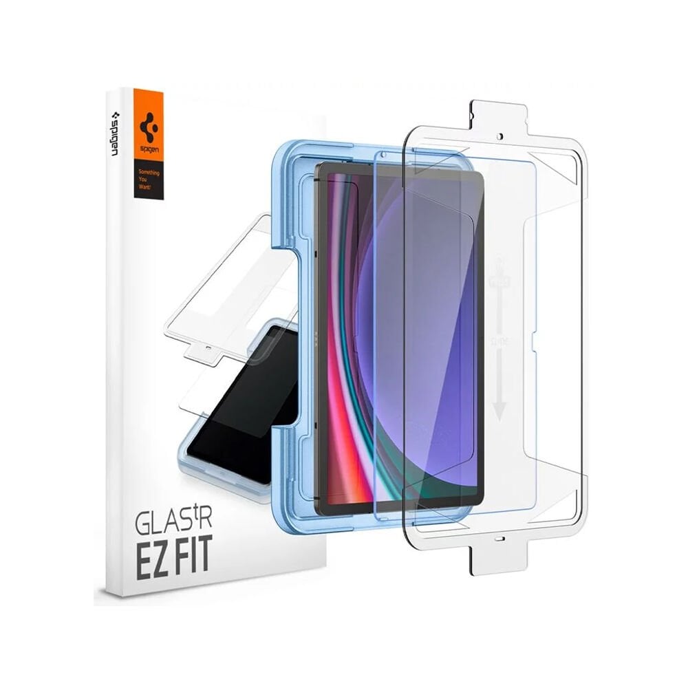 Galaxy Tab S9 Plus Cam Ekran Koruyucu Kolay Kurulum, Spigen Glas tR EZFit Slim HD (1 Adet)