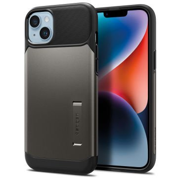 iPhone 14 / iPhone 13 Kılıf, Spigen Slim Armor Gunmetal