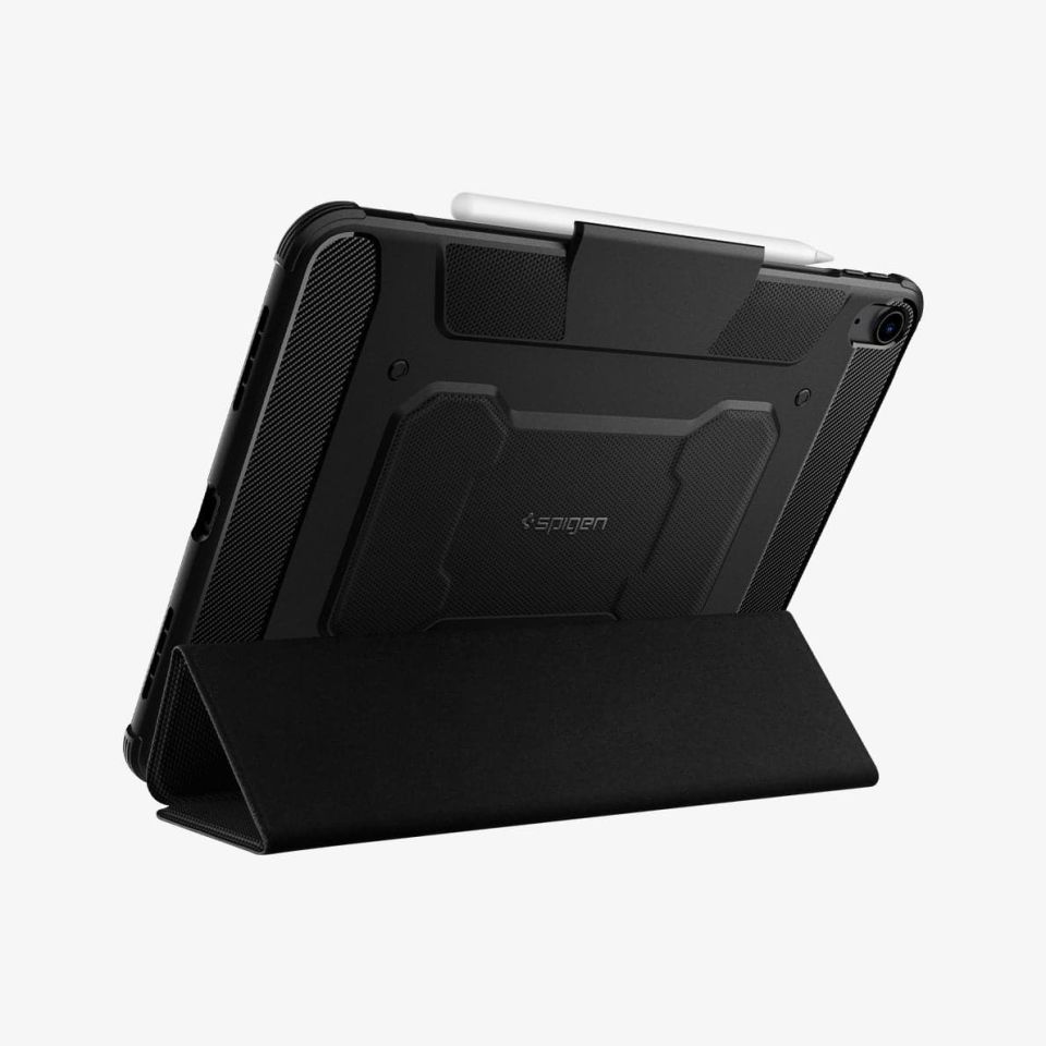 iPad Air 10.9'' (2022 / 2020) Kılıf, Spigen Rugged Armor Pro Black