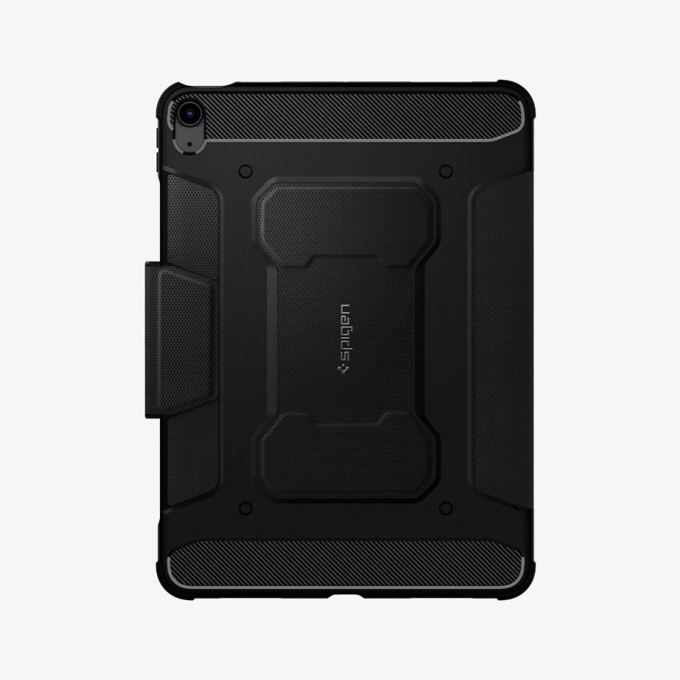 iPad Air 10.9'' (2022 / 2020) Kılıf, Spigen Rugged Armor Pro Black